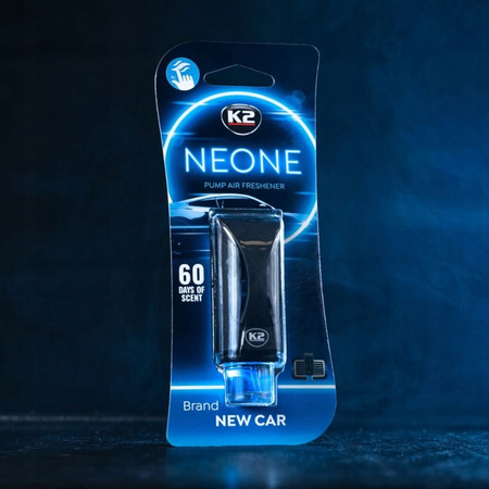 K2 NEONE NEW CAR zapach samochodowy w kratkę nawiewu odświeżacz do auta