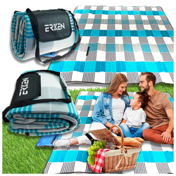 Koc piknikowy plażowy turystyczny polarowy mata izolacja 200x200 XXL