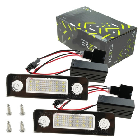 Lampki LED podświetlenie tablicy rejestracji Skoda Octavia II 1Z3 