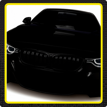 Nerki BMW F30 F31 czarny połysk atrapa grill maski