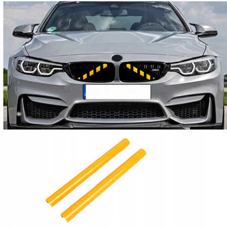 Nakładki na wsporniki rozpórki GRILLA do BMW F20 F30 F32 F34 F36 żółte