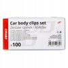 Spinki klipsy kołki samochodowe zestaw 100 szt. uniwersalny 6 rodzai