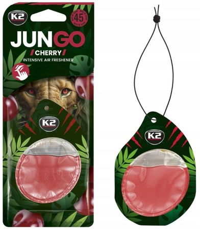 K2 JUNGO CHERRY WIŚNIA zapach samochodowy zawieszka do samochodu odświeżacz