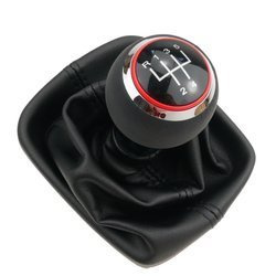 Gałka zmiany biegów do Audi A3 8P RED mieszek 5 bieg