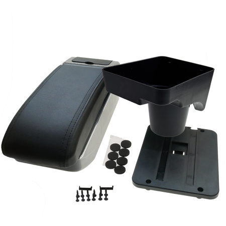 Podłokietnik do Golf V VI Jetta ze schowkiem czarny