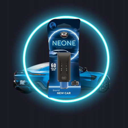 K2 NEONE NEW CAR zapach samochodowy w kratkę nawiewu odświeżacz do auta