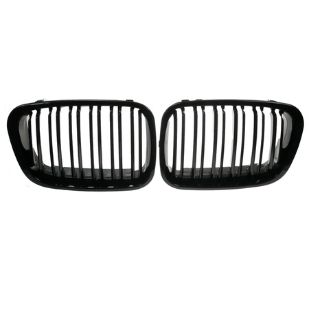 Nerki grill czarne BMW 3 E46 98-00 przed liftingiem podwójne żeberka