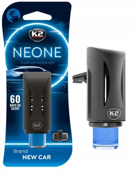 K2 NEONE NEW CAR zapach samochodowy w kratkę nawiewu odświeżacz do auta