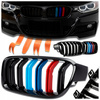 Nerki grill atrapa czarny połysk + 3 kolor ///M pakiet BMW 3 F30 F31