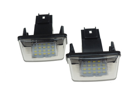 Lampki led podświetlenie rejestracji  Peugeot 206 207 306 307 