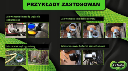 Taśma naprawcza PYTHON srebrna 48 mm x 9 m mocna wodoodporna 3 warstwowa