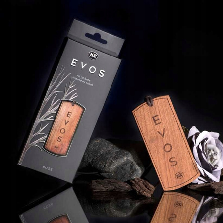 Drewniana zawieszka zapachowa K2 Evos Boss Męskie do samochodu
