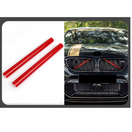 Nakładki na wsporniki rozpórki GRILLA do BMW F20 F30 F32 F34 F36 czerwone