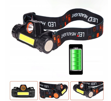 Latarka LED na czoło czołowa lampka warsztatowa z magnesem czołówka