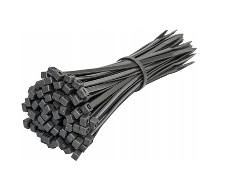 Opaski zaciskowe mocne obejmy trytki trytytki czarne 5,0x200mm 100 szt