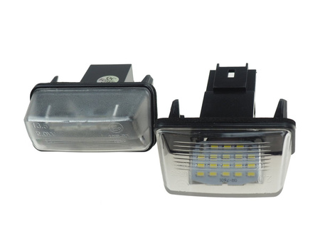 Lampki led podświetlenie rejestracji  Peugeot 206 207 306 307 