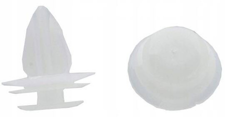 Spinki klipsy kołki samochodowe zestaw 100 szt. uniwersalny 6 rodzai