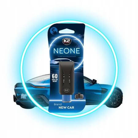 K2 NEONE NEW CAR zapach samochodowy w kratkę nawiewu odświeżacz do auta