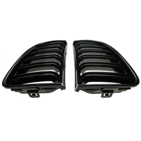 BMW E90 E91 04-08 Nerki czarny połysk grill atrapa