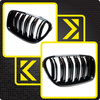 Nerki BMW F10 F11 czarny połysk atrapa grill + narzędzia
