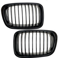 Nerki BMW E46 98-01 czarne połysk atrapa grill maski