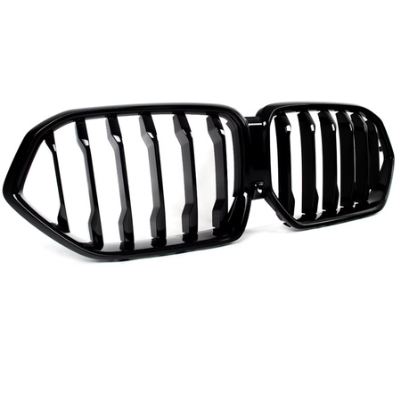 Nerki atrapa grill CZARNY POŁYSK BMW X6 G06 roczniki 2019 do 2023 przedlift