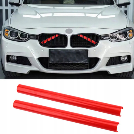 Nakładki na wsporniki rozpórki GRILLA do BMW F20 F30 F32 F34 F36 czerwone