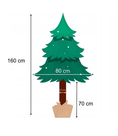 ŚWIERK PE ALASKA NA PNIU CHOINKA JAK ŻYWA SZTUCZNA 160cm PIĘKNY GĘSTY