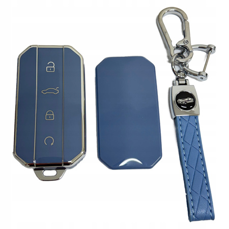 Etui niebieskie obudowa niebieska na kluczyk do Chery Jaecoo J5