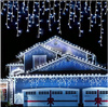 SOPLE 500 LED biały zimny + FLASH LAMPKI ZEWNĘTRZNE 23m GIRLANDA Kurtyna