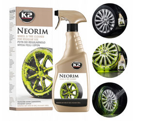 K2 Neorim zasadowy bezkwasowy płyn do mycia felg opon preparat  G117