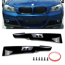 Splitter Splittery flapsy czarny połysk zderzaka M Pakiet BMW E90 E91 08-12