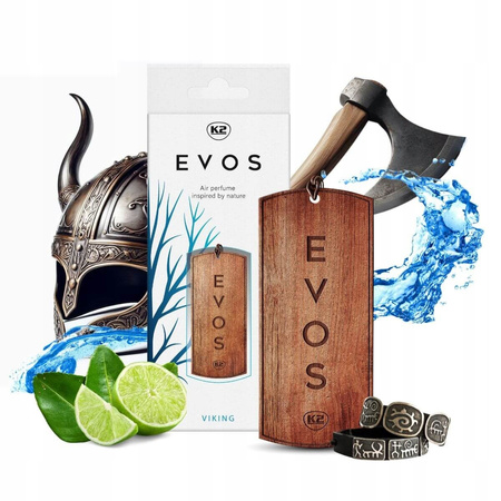 K2 EVOS VIKING Drewniana Zawieszka Zapachowa Do Auta Samochodu