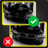 Nerki BMW F30 F31 czarny połysk atrapa grill maski