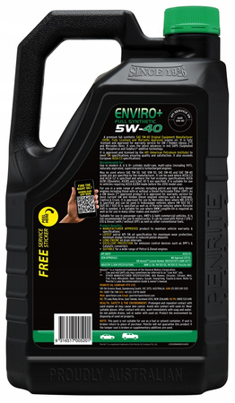 Olej PENRITE ENVIRO+ 5W-40 1L Full Synthetic 5W40 do Diesel Benzyna