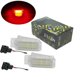 Czerwone lampki LED wnętrza Audi Q5 Q7 R8 TT