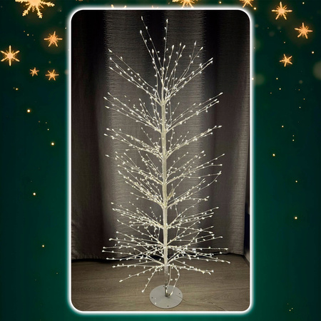 DRZEWKO 960 LED OZDOBNE PREMIUM ŚWIĄTECZNE ŚWIECĄCE BIAŁY CIEPŁY 150 cm XL