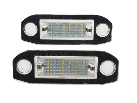 Volvo V50 V70 XC60 XC70 XC90 lampki LED rejestracji 