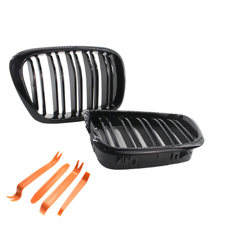 Nerki atrapa grill czarny połysk BMW E39 1995-2003 Sedan kombi