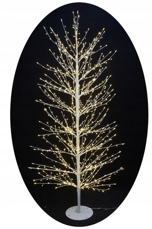 DRZEWKO 960 LED OZDOBNE PREMIUM ŚWIĄTECZNE ŚWIECĄCE BIAŁY CIEPŁY 150 cm XL