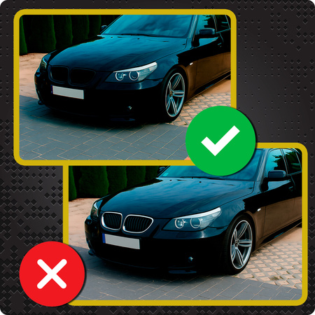 Nerki BMW E60 E61 M5 czarny połysk atrapa grill maski