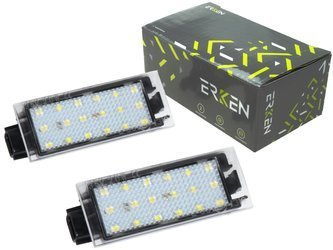 Renault Clio III Clio IV lampki led podświetlenie rejestracji