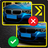 Nerki BMW F30 F31 czarny połysk atrapa grill maski