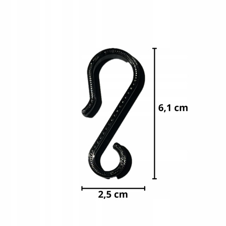 Haczyki uniwersalne do rynny na Sople LED Kurtyna Świetlna Girlanda 50 szt