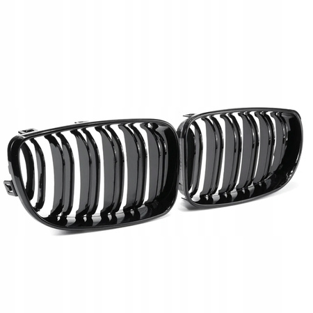 Nerki atrapa grill czarny połysk do BMW 1 E81 E82 E87 E88 po liftingu LCI
