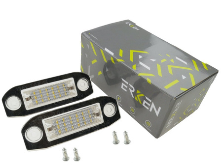 Volvo C30 S40 S60 S80 lampki LED rejestracji 