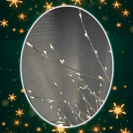 DRZEWKO 500 LED OZDOBNE BRZOZA ŚWIĄTECZNE ŚWIECĄCE BIAŁY CIEPŁY 150 cm