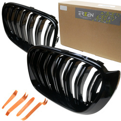 Nerki atrapa czarny połysk grill BMW X3 F25 po liftingu X4 F26 2014-2018