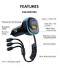 Transmiter samochodowy FM DMR car_usb_charger_3w1