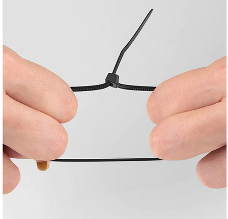 Opaski zaciskowe mocne obejmy trytki trytytki czarne 5,0x200mm 100 szt